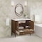 James Martin Vanities 36'' Vanity, Mid Century Walnut w/ 3 CM White Zeus Quartz Top 485-V36-WLT-3WZ - alternate 3
